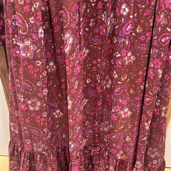 Ulla Johnson Floral Midi Dress in Purple - Picture 10 of 13